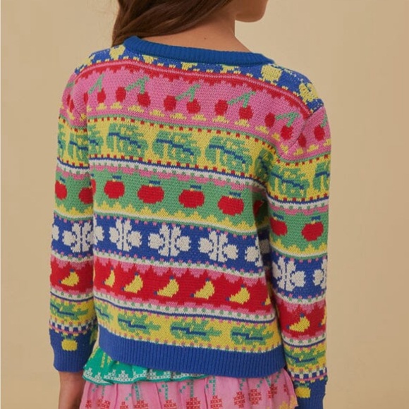 FARM RIO Sweet Orchard Knit Kids Cardigan - Girls Size 4 & 6 - New With Tags - Picture 11 of 11